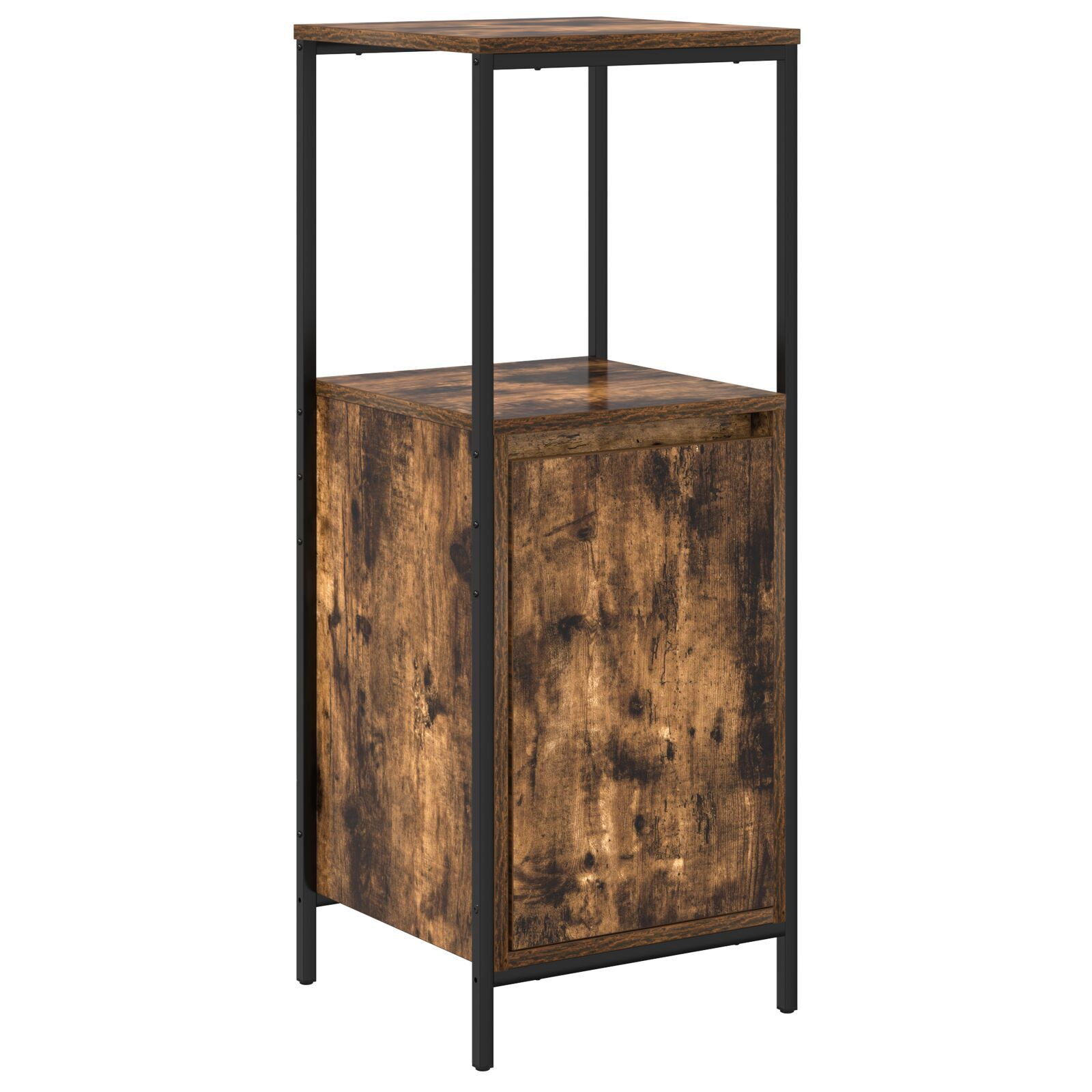 vidaXL Set de mobilier pentru baie din 5 piese din lemn tratat fumuriu vidaXL Set de mobilier pentru baie din 5 piese din lemn tratat fumuriu