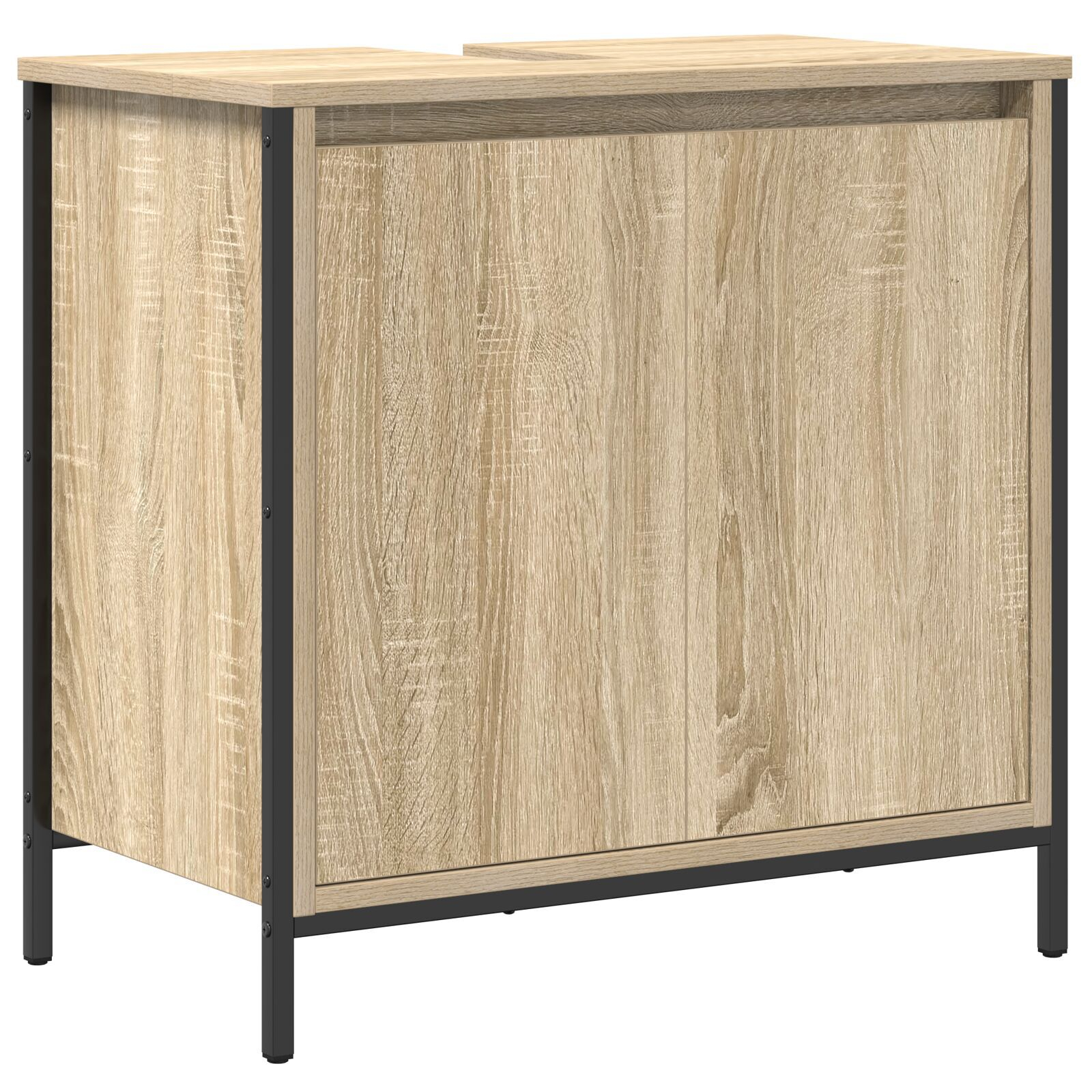 vidaXL Set de Mobilier pentru Baie 3 Piese din Stejar Sonoma și Lemn Prelucrat vidaXL Set de Mobilier pentru Baie 3 Piese din Stejar Sonoma și Lemn Prelucrat