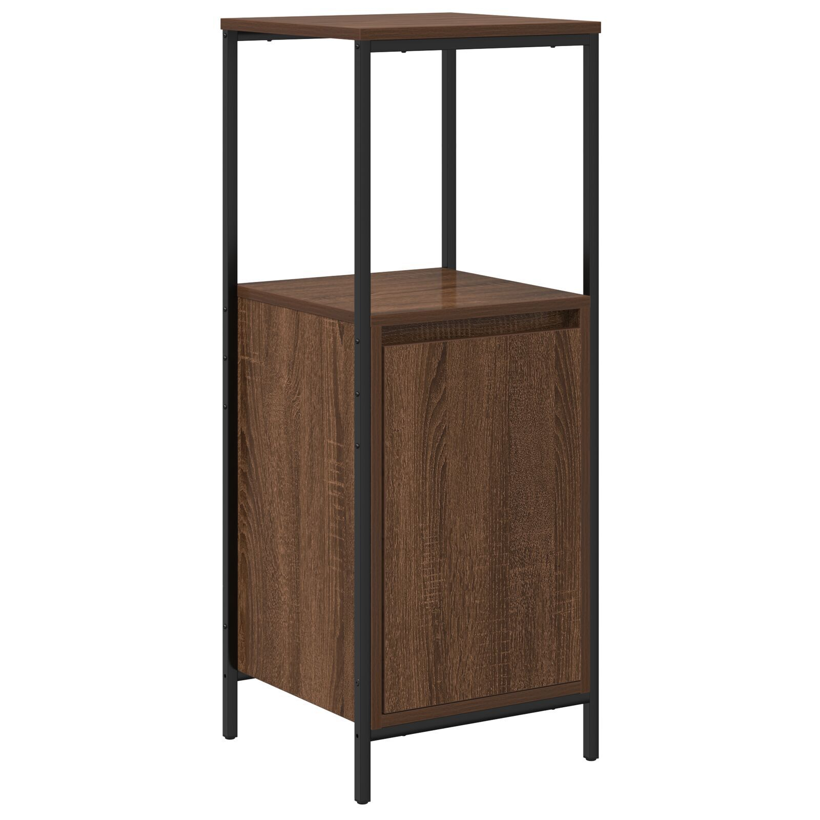 vidaXL Set de mobilier pentru baie din 3 piese în stejar maro, lemn prelucrat vidaXL Set de mobilier pentru baie din 3 piese în stejar maro, lemn prelucrat