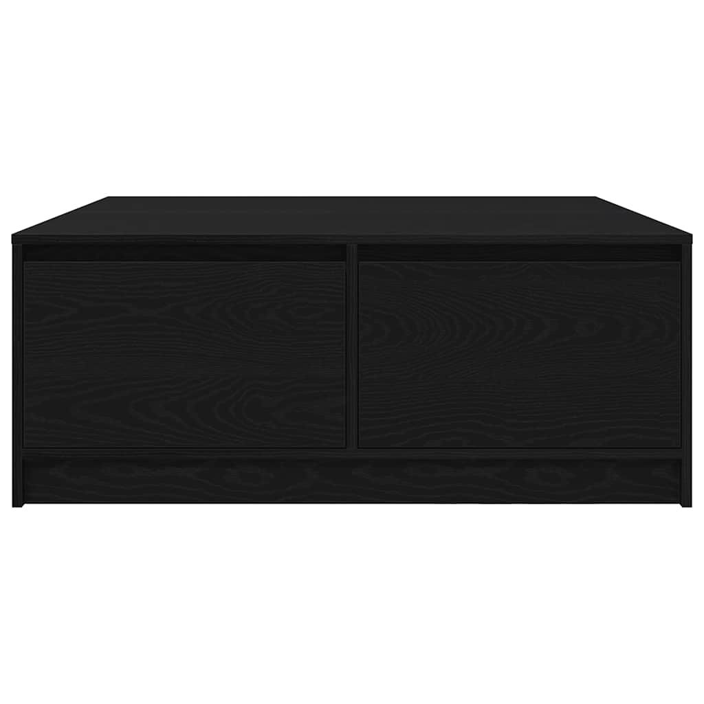 vidaXL Masuta de cafea cu sertare Stejar negru 100x100x40 cm vidaXL Masuta de cafea cu sertare Stejar negru 100x100x40 cm