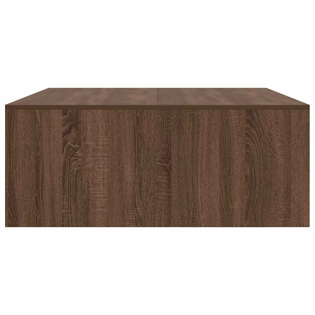 vidaXL Masuta de cafea cu sertare Stejar maro 100x100x40 cm vidaXL Masuta de cafea cu sertare Stejar maro 100x100x40 cm