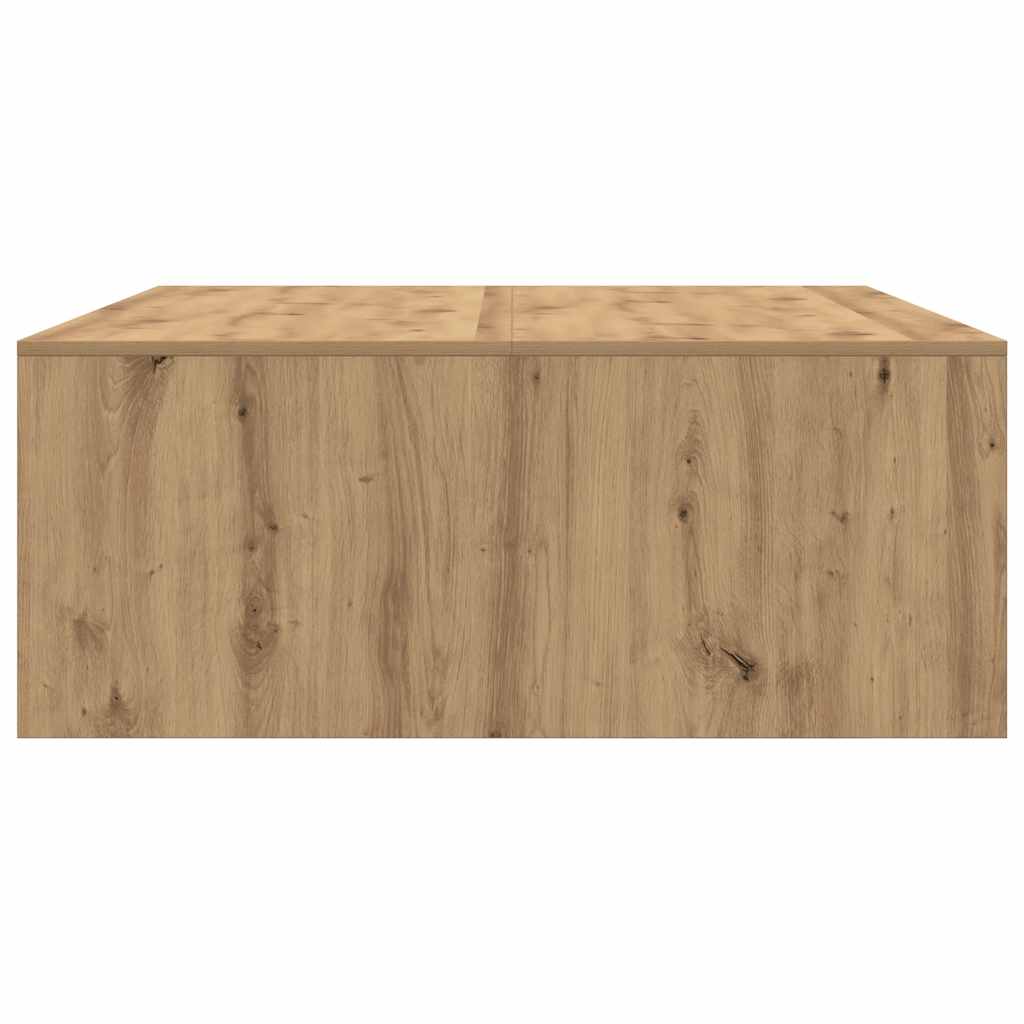 vidaXL Masuta de cafea cu sertare Artisan Stejar 100x100x40 cm vidaXL Masuta de cafea cu sertare Artisan Stejar 100x100x40 cm