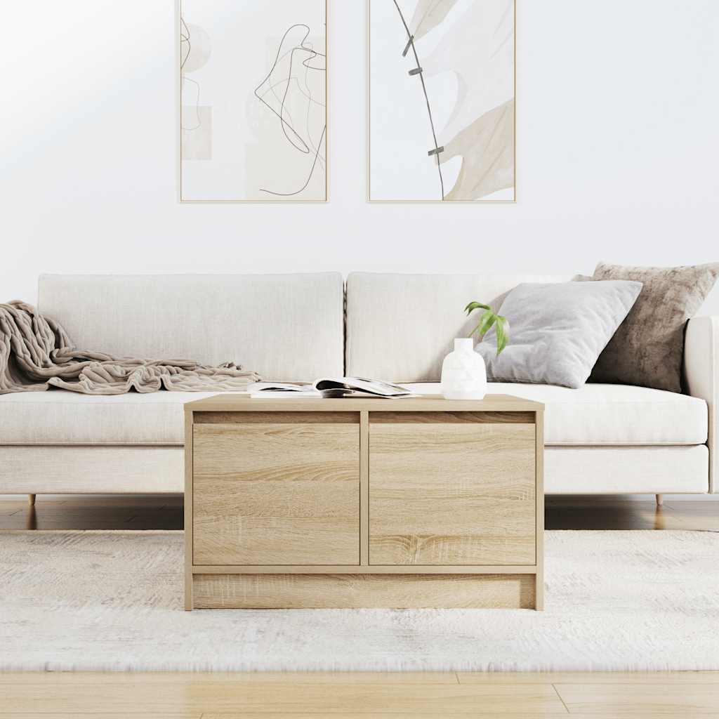 vidaXL Masuta de cafea cu sertare Stejar Sonoma 70,5x70x40 cm vidaXL Masuta de cafea cu sertare Stejar Sonoma 70,5x70x40 cm