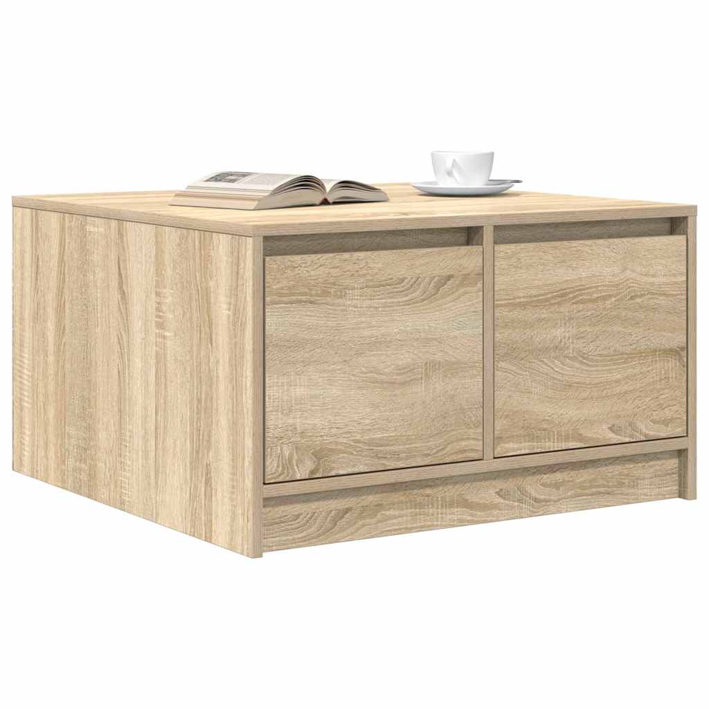 vidaXL Masuta de cafea cu sertare Stejar Sonoma 70,5x70x40 cm vidaXL Masuta de cafea cu sertare Stejar Sonoma 70,5x70x40 cm
