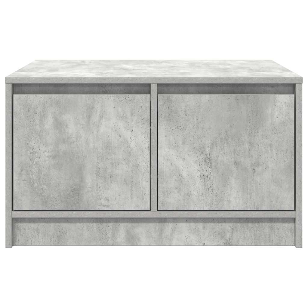 vidaXL Masuta de cafea cu sertare Gri beton 70,5x70x40 cm vidaXL Masuta de cafea cu sertare Gri beton 70,5x70x40 cm