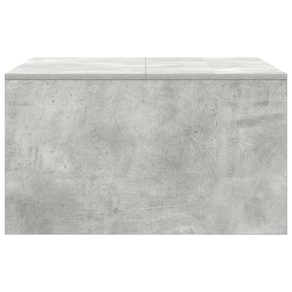 vidaXL Masuta de cafea cu sertare Gri beton 70,5x70x40 cm vidaXL Masuta de cafea cu sertare Gri beton 70,5x70x40 cm