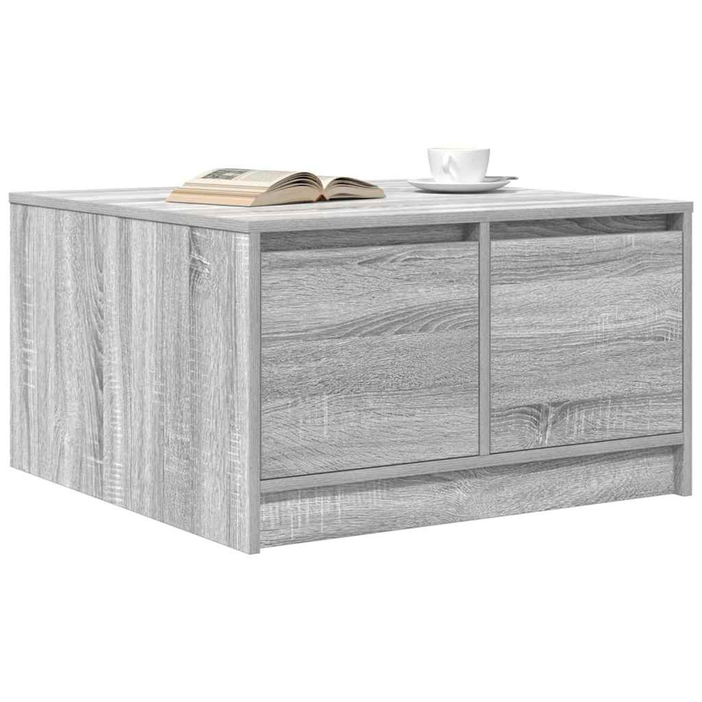 vidaXL Masuta de cafea cu sertare Gri Sonoma 70,5x70x40 cm vidaXL Masuta de cafea cu sertare Gri Sonoma 70,5x70x40 cm