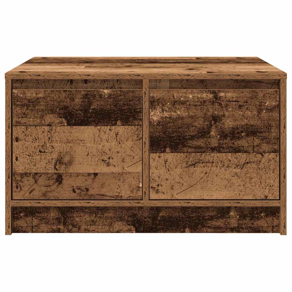 vidaXL Masuta de cafea cu sertare din lemn vechi 70,5x70x40 cm vidaXL Masuta de cafea cu sertare din lemn vechi 70,5x70x40 cm