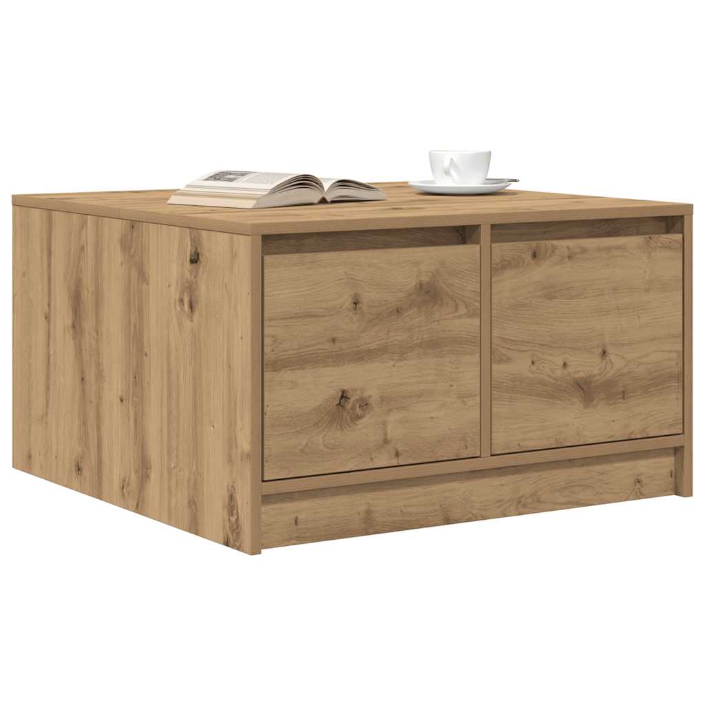 vidaXL Masuta de cafea cu sertare Artisan Stejar 70,5x70x40 cm vidaXL Masuta de cafea cu sertare Artisan Stejar 70,5x70x40 cm