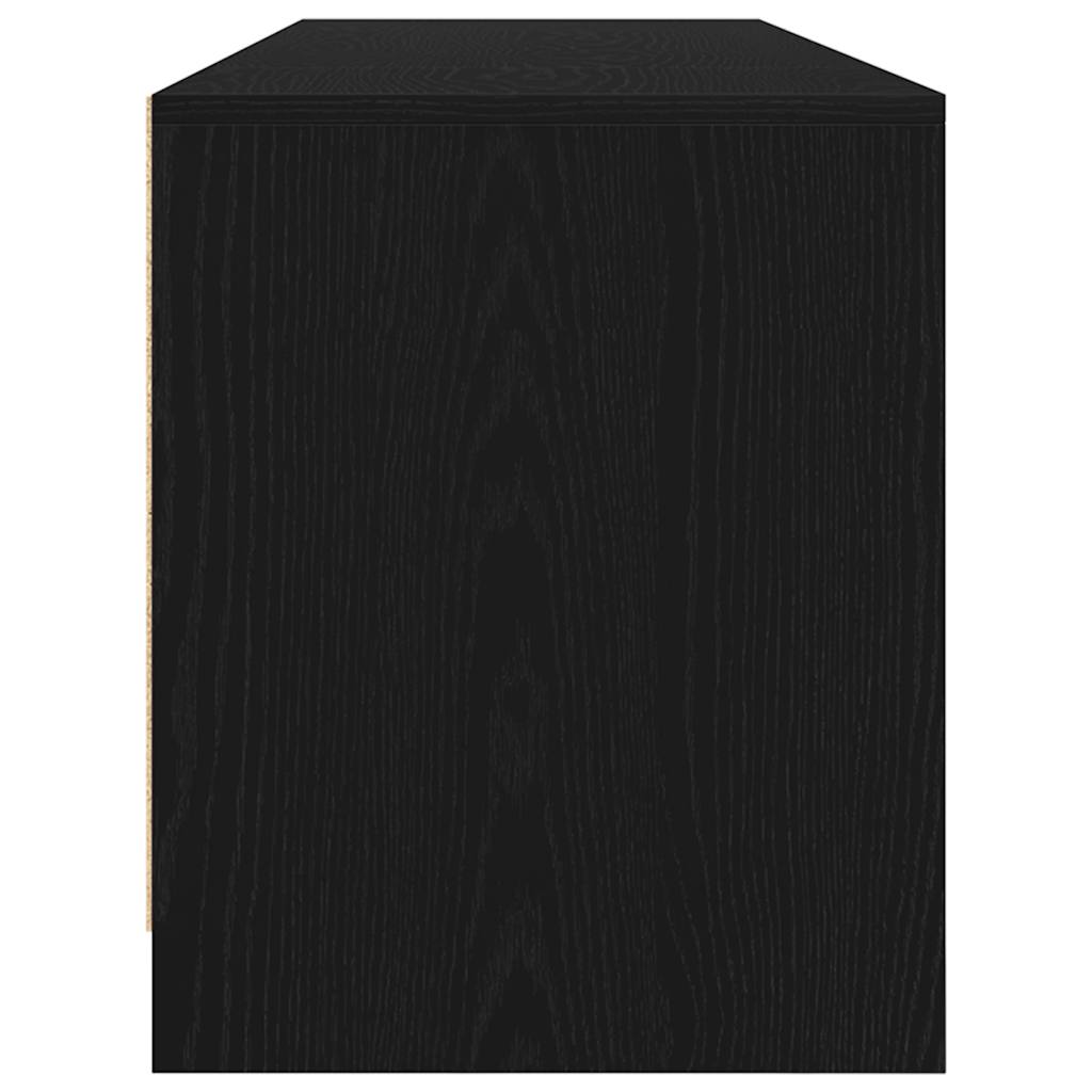 vidaXL Dulap TV Stejar Negru 188,5x41x50 cm Lemn prelucrat