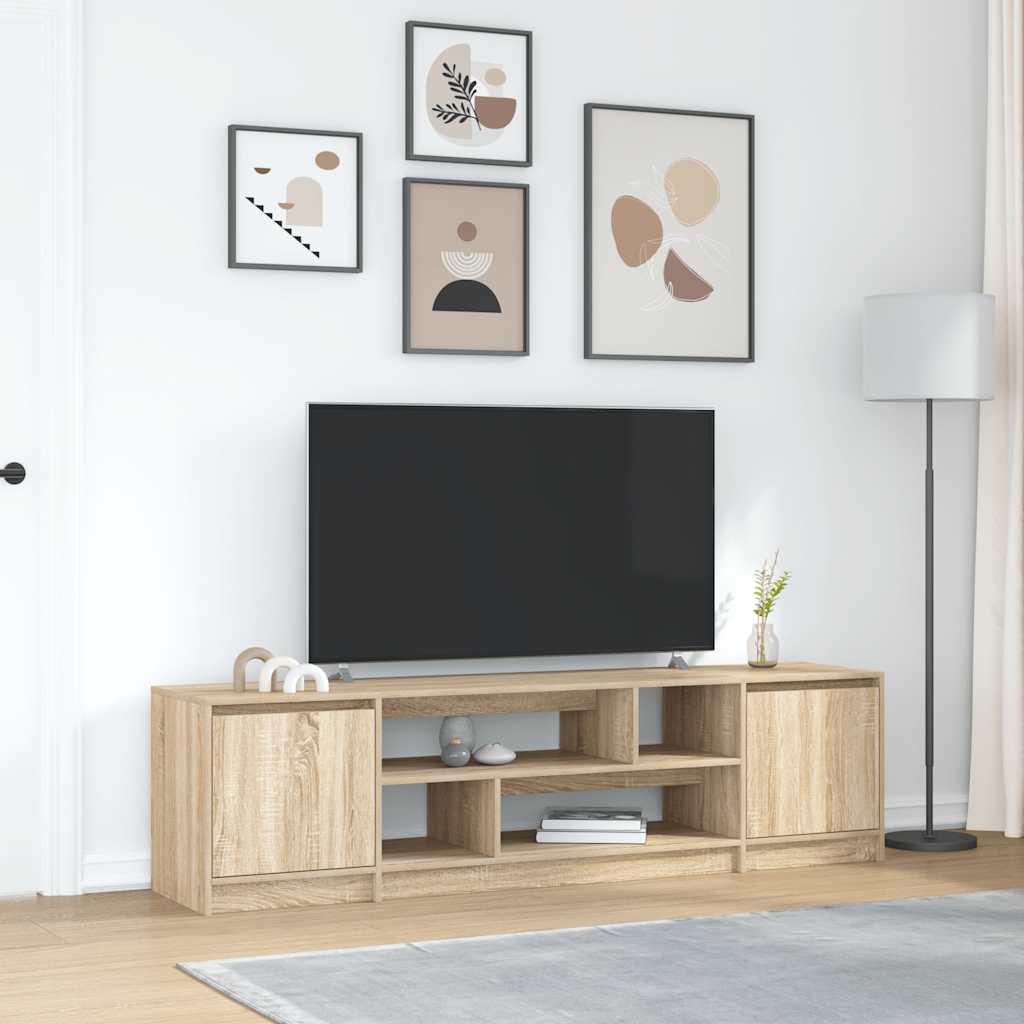 vidaXL Comodă TV, stejar sonoma, 188,5x41x50 cm, lemn compozit vidaXL Comodă TV, stejar sonoma, 188,5x41x50 cm, lemn compozit