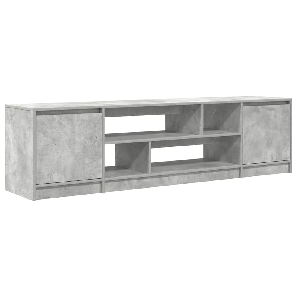 vidaXL Comodă TV, gri beton, 188,5x41x50 cm, lemn prelucrat vidaXL Comodă TV, gri beton, 188,5x41x50 cm, lemn prelucrat