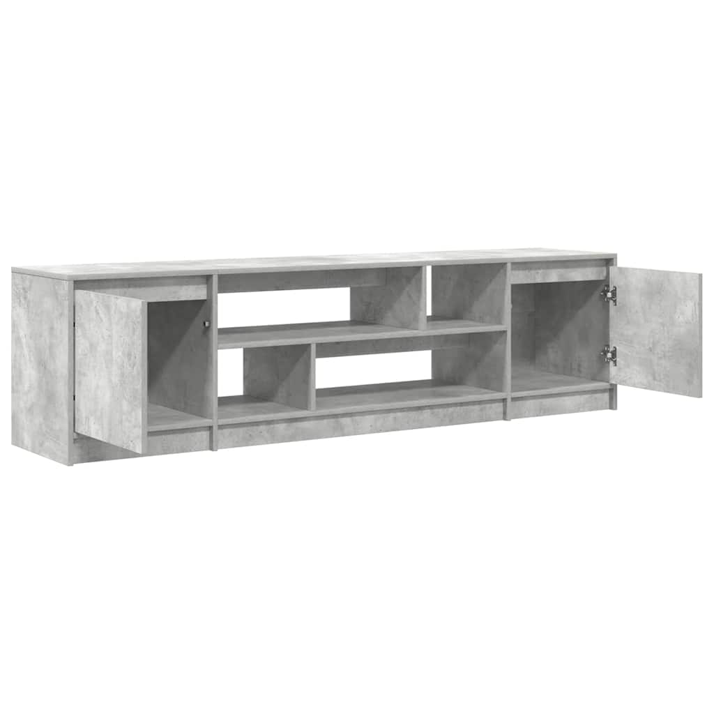 vidaXL Comodă TV, gri beton, 188,5x41x50 cm, lemn prelucrat vidaXL Comodă TV, gri beton, 188,5x41x50 cm, lemn prelucrat