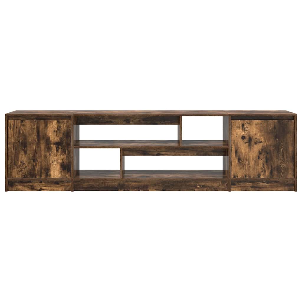 vidaXL Comodă TV, stejar fumuriu 188,5x41x50 cm lemn compozit vidaXL Comodă TV, stejar fumuriu 188,5x41x50 cm lemn compozit