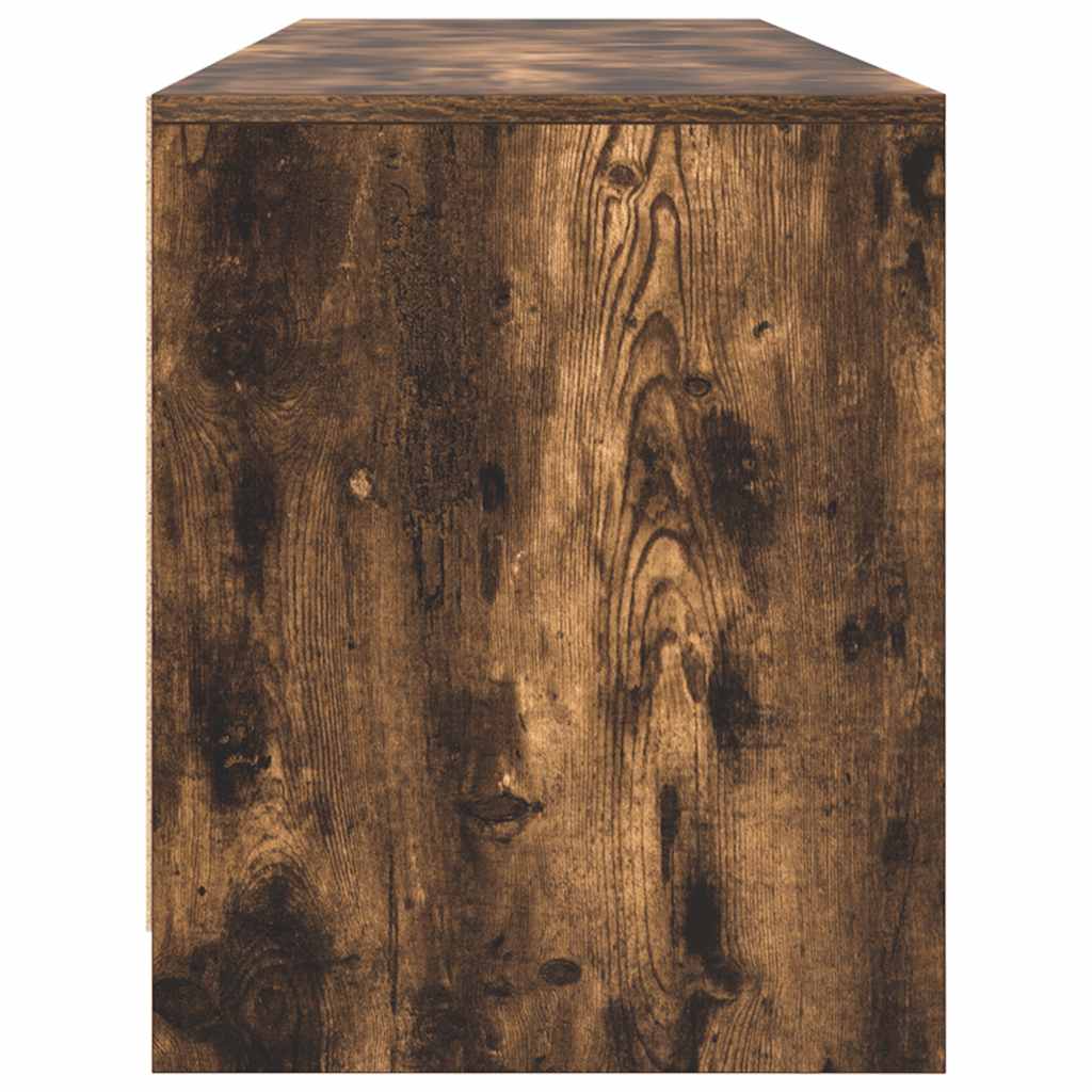 vidaXL Comodă TV, stejar fumuriu 188,5x41x50 cm lemn compozit vidaXL Comodă TV, stejar fumuriu 188,5x41x50 cm lemn compozit