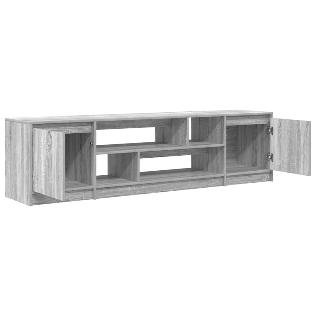 vidaXL Comodă TV, gri sonoma, 188,5x41x50 cm, lemn prelucrat vidaXL Comodă TV, gri sonoma, 188,5x41x50 cm, lemn prelucrat