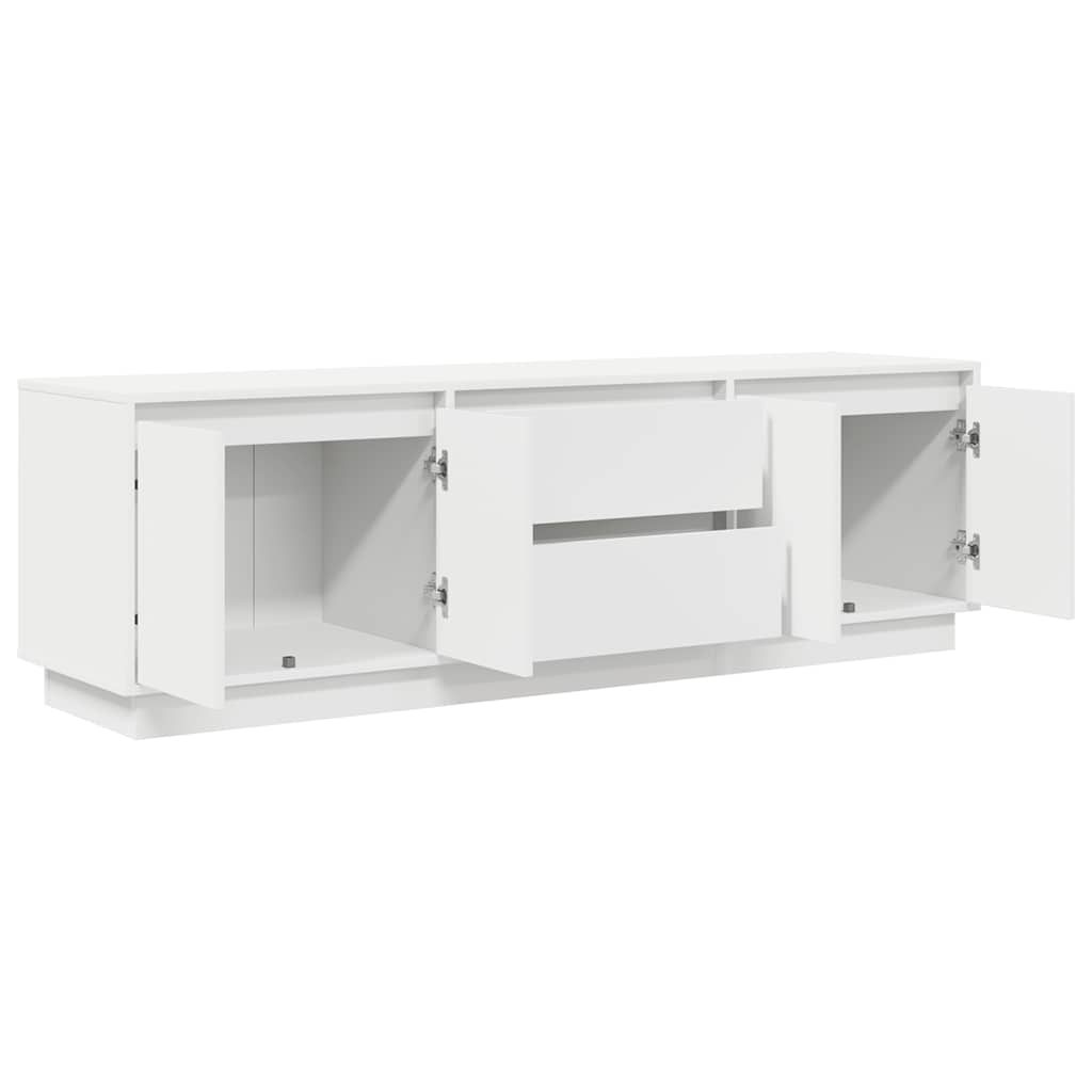 vidaXL Dulap TV cu lumini LED alb 160,5x41x50 cm vidaXL Dulap TV cu lumini LED alb 160,5x41x50 cm