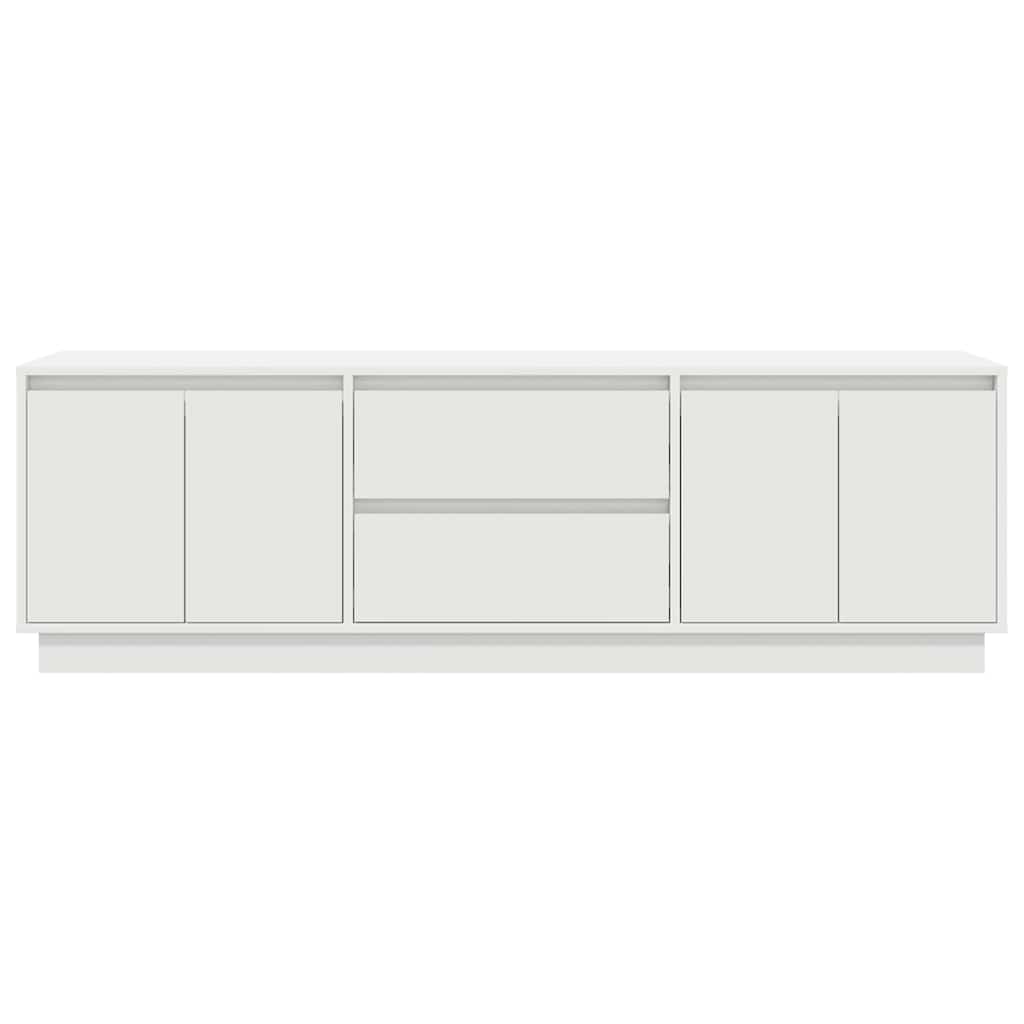 vidaXL Dulap TV cu lumini LED alb 160,5x41x50 cm vidaXL Dulap TV cu lumini LED alb 160,5x41x50 cm