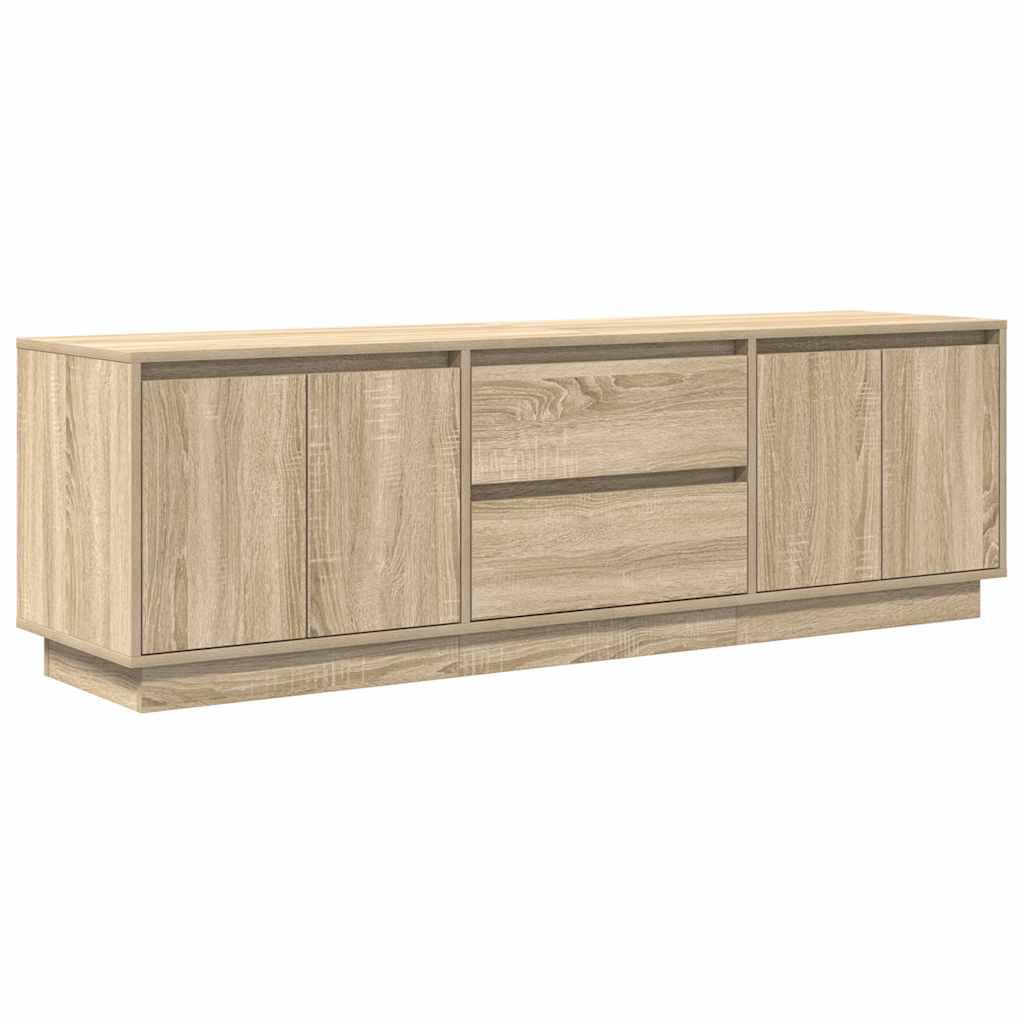 vidaXL Dulap TV cu lumini LED Stejar Sonoma 160,5x41x50 cm vidaXL Dulap TV cu lumini LED Stejar Sonoma 160,5x41x50 cm