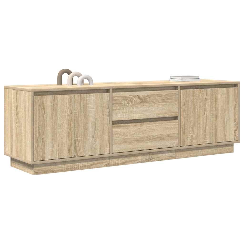 vidaXL Dulap TV cu lumini LED Stejar Sonoma 160,5x41x50 cm vidaXL Dulap TV cu lumini LED Stejar Sonoma 160,5x41x50 cm