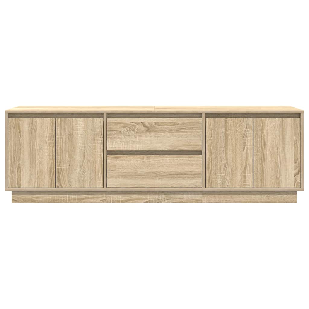 vidaXL Dulap TV cu lumini LED Stejar Sonoma 160,5x41x50 cm vidaXL Dulap TV cu lumini LED Stejar Sonoma 160,5x41x50 cm