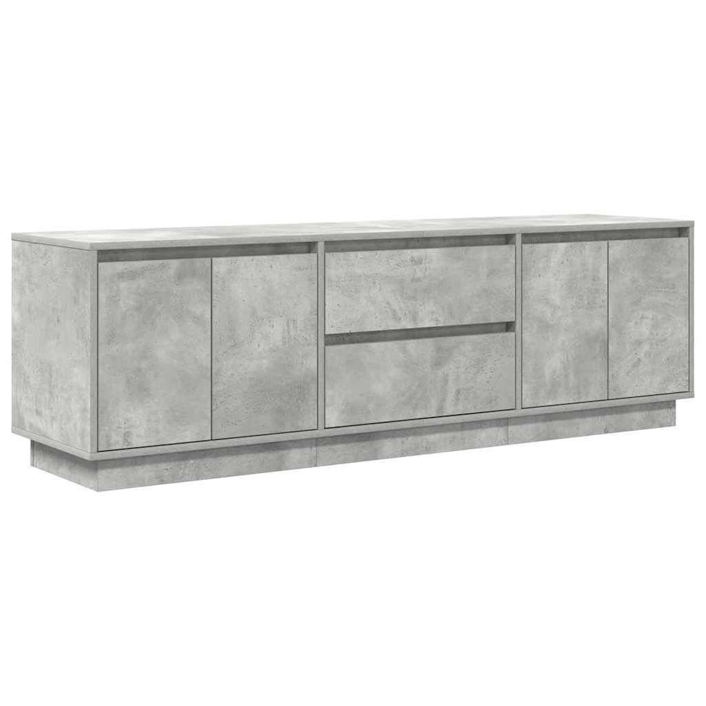 vidaXL Dulap TV cu lumini LED Gri beton 160,5x41x50 cm vidaXL Dulap TV cu lumini LED Gri beton 160,5x41x50 cm
