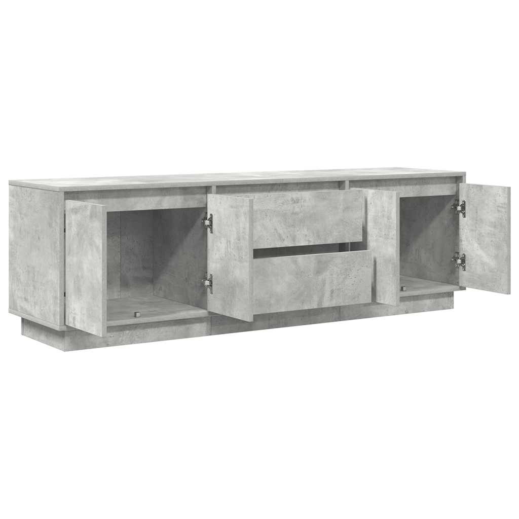 vidaXL Dulap TV cu lumini LED Gri beton 160,5x41x50 cm vidaXL Dulap TV cu lumini LED Gri beton 160,5x41x50 cm