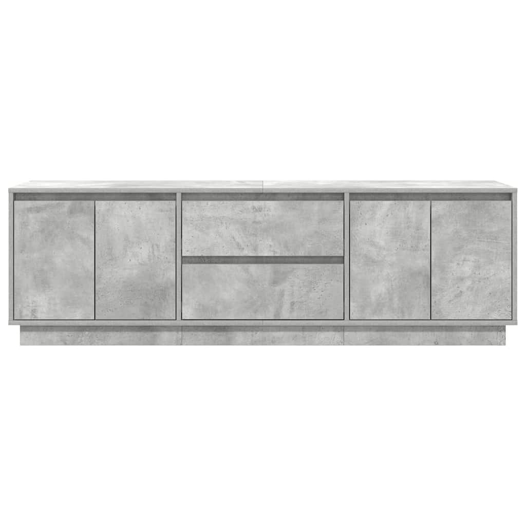 vidaXL Dulap TV cu lumini LED Gri beton 160,5x41x50 cm vidaXL Dulap TV cu lumini LED Gri beton 160,5x41x50 cm