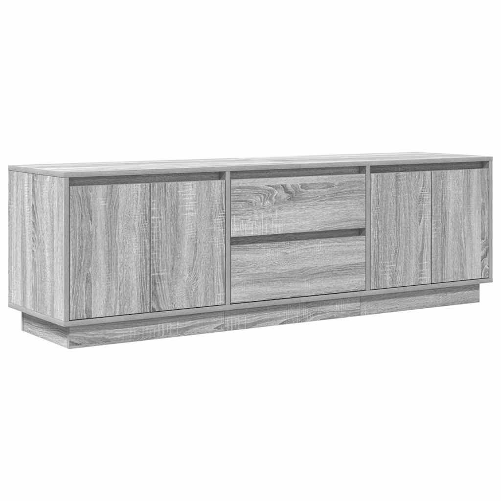 vidaXL Dulap TV cu lumini LED Gri Sonoma 160,5x41x50 cm vidaXL Dulap TV cu lumini LED Gri Sonoma 160,5x41x50 cm