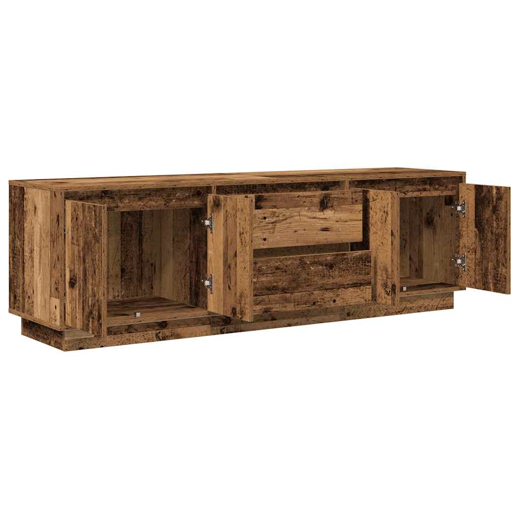 vidaXL Dulap TV cu lumini LED Lemn vechi 160,5x41x50 cm vidaXL Dulap TV cu lumini LED Lemn vechi 160,5x41x50 cm