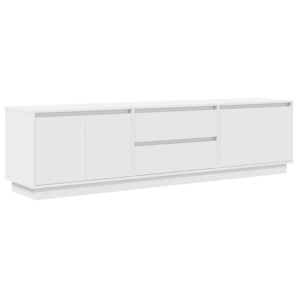 vidaXL Dulap TV cu lumini LED alb 193,5x41x50 cm vidaXL Dulap TV cu lumini LED alb 193,5x41x50 cm