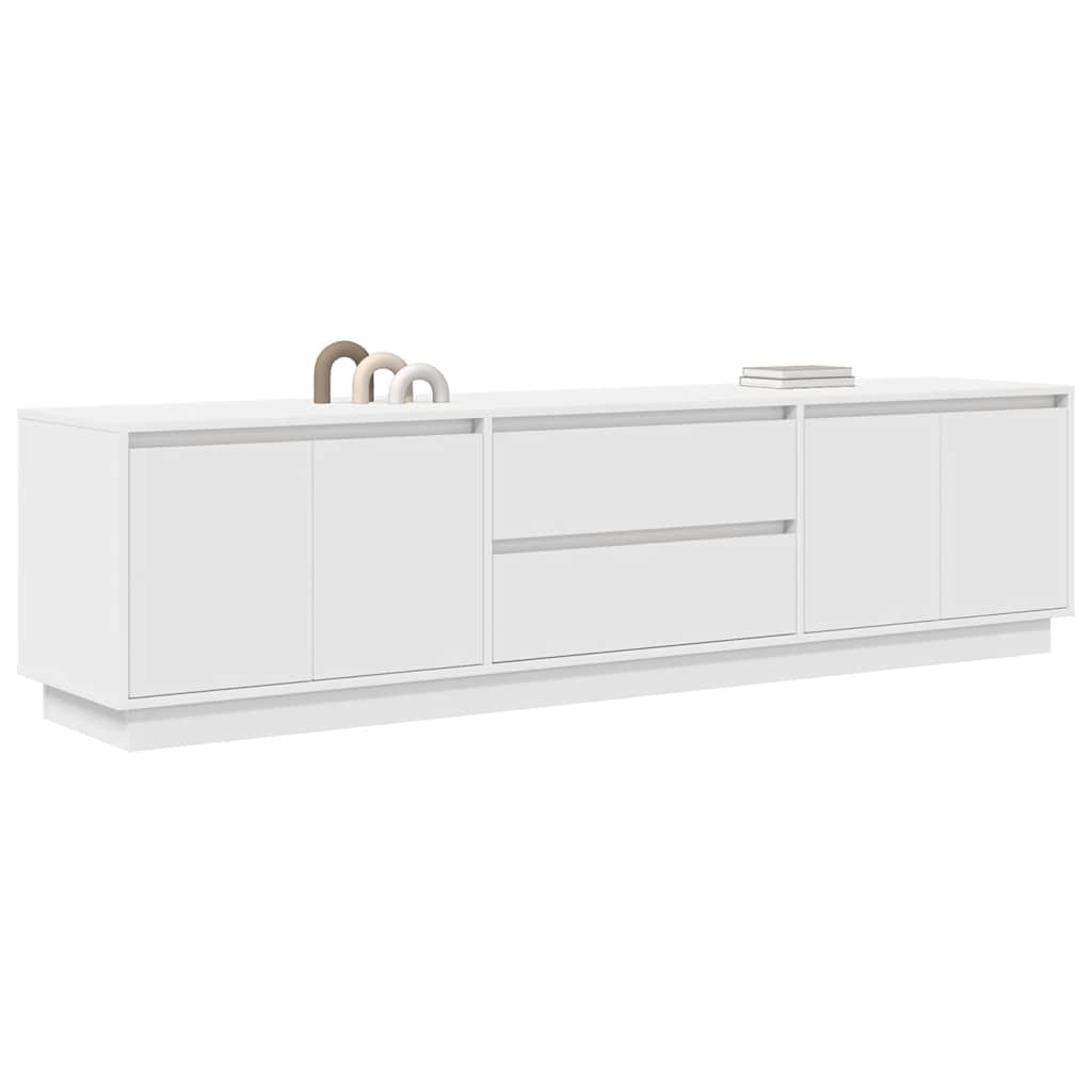 vidaXL Dulap TV cu lumini LED alb 193,5x41x50 cm vidaXL Dulap TV cu lumini LED alb 193,5x41x50 cm