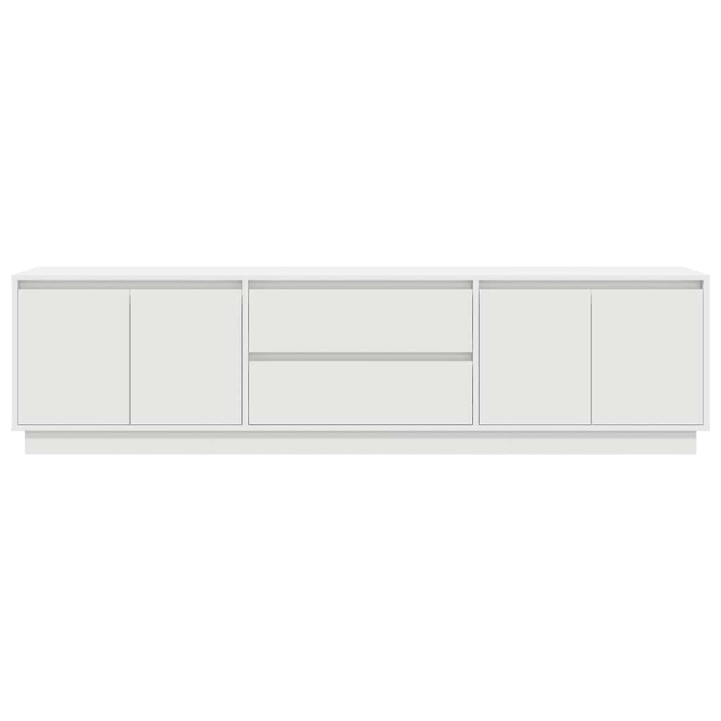 vidaXL Dulap TV cu lumini LED alb 193,5x41x50 cm vidaXL Dulap TV cu lumini LED alb 193,5x41x50 cm