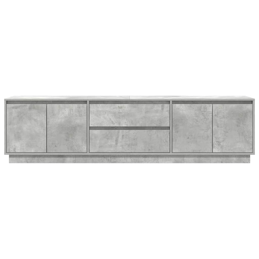 vidaXL Dulap TV cu lumini LED Gri beton 193,5x41x50 cm vidaXL Dulap TV cu lumini LED Gri beton 193,5x41x50 cm