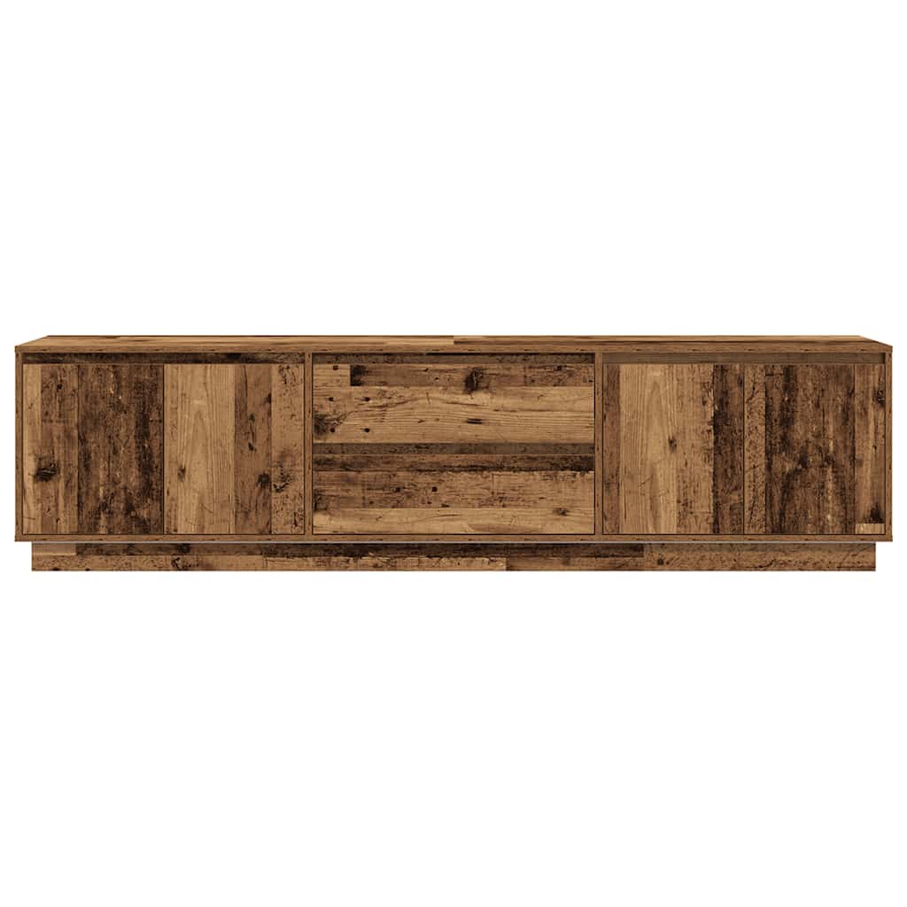 vidaXL Dulap TV cu lumini LED Lemn vechi 193,5x41x50 cm vidaXL Dulap TV cu lumini LED Lemn vechi 193,5x41x50 cm