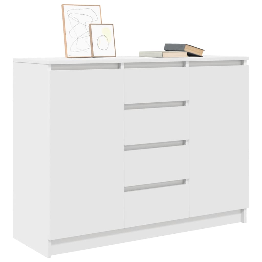 vidaXL Bufetă cu sertare Alb 100,5x35x76 cm Lemn prelucrat vidaXL Bufetă cu sertare Alb 100,5x35x76 cm Lemn prelucrat