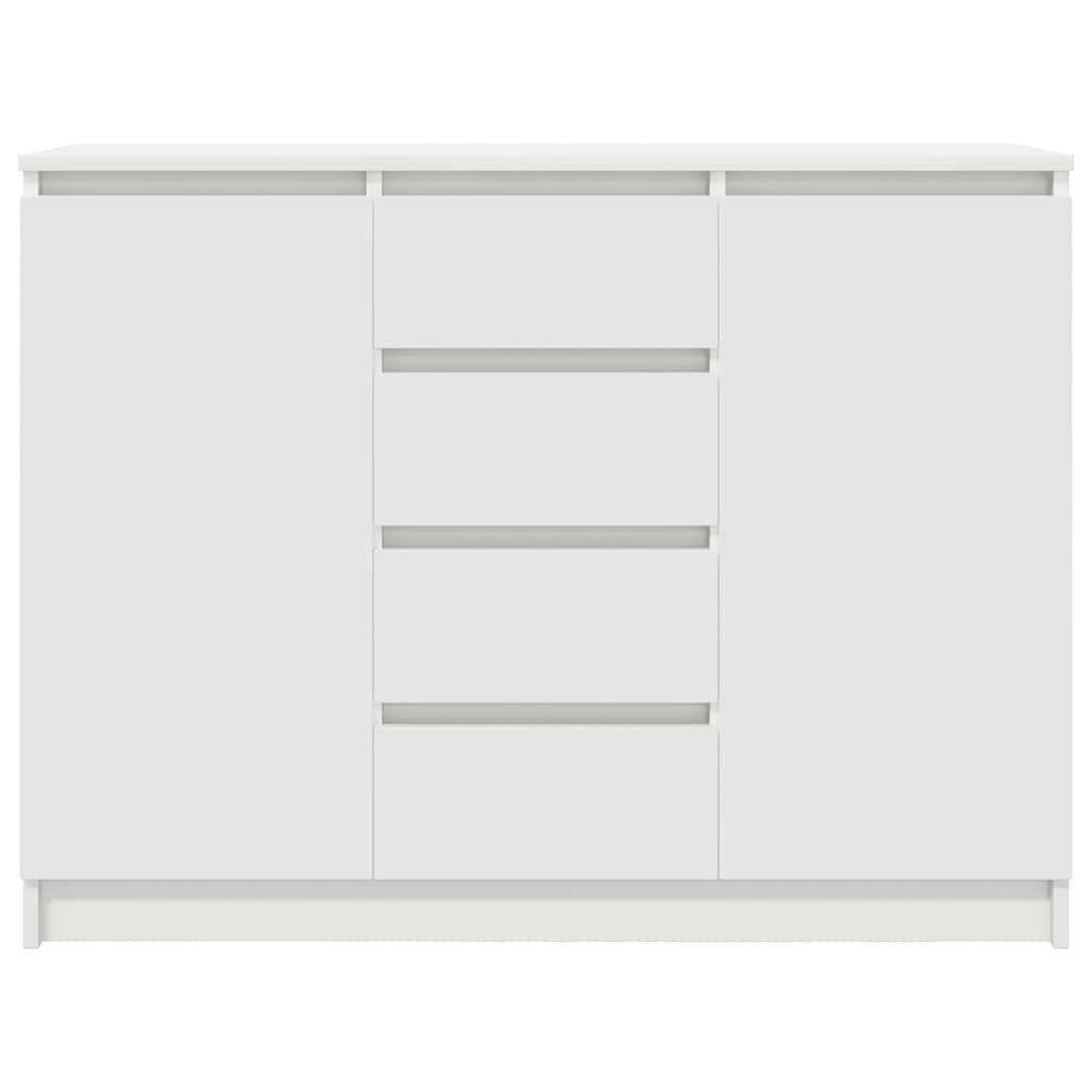 vidaXL Bufetă cu sertare Alb 100,5x35x76 cm Lemn prelucrat vidaXL Bufetă cu sertare Alb 100,5x35x76 cm Lemn prelucrat