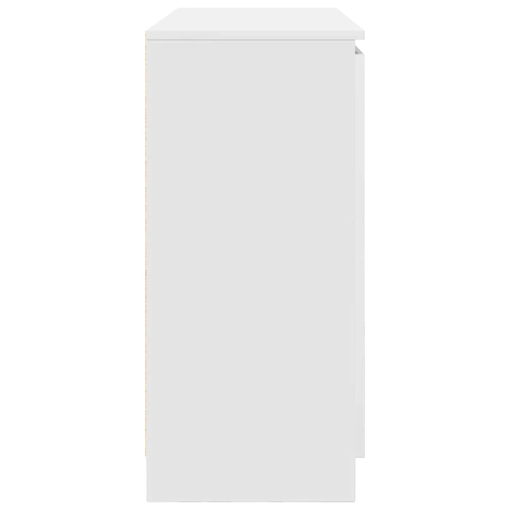 vidaXL Bufetă cu sertare Alb 100,5x35x76 cm Lemn prelucrat vidaXL Bufetă cu sertare Alb 100,5x35x76 cm Lemn prelucrat