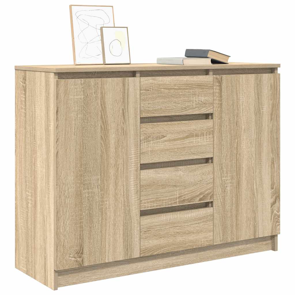 vidaXL Bufetă cu sertare Stejar Sonoma 100,5x35x76 cm Lemn prelucrat