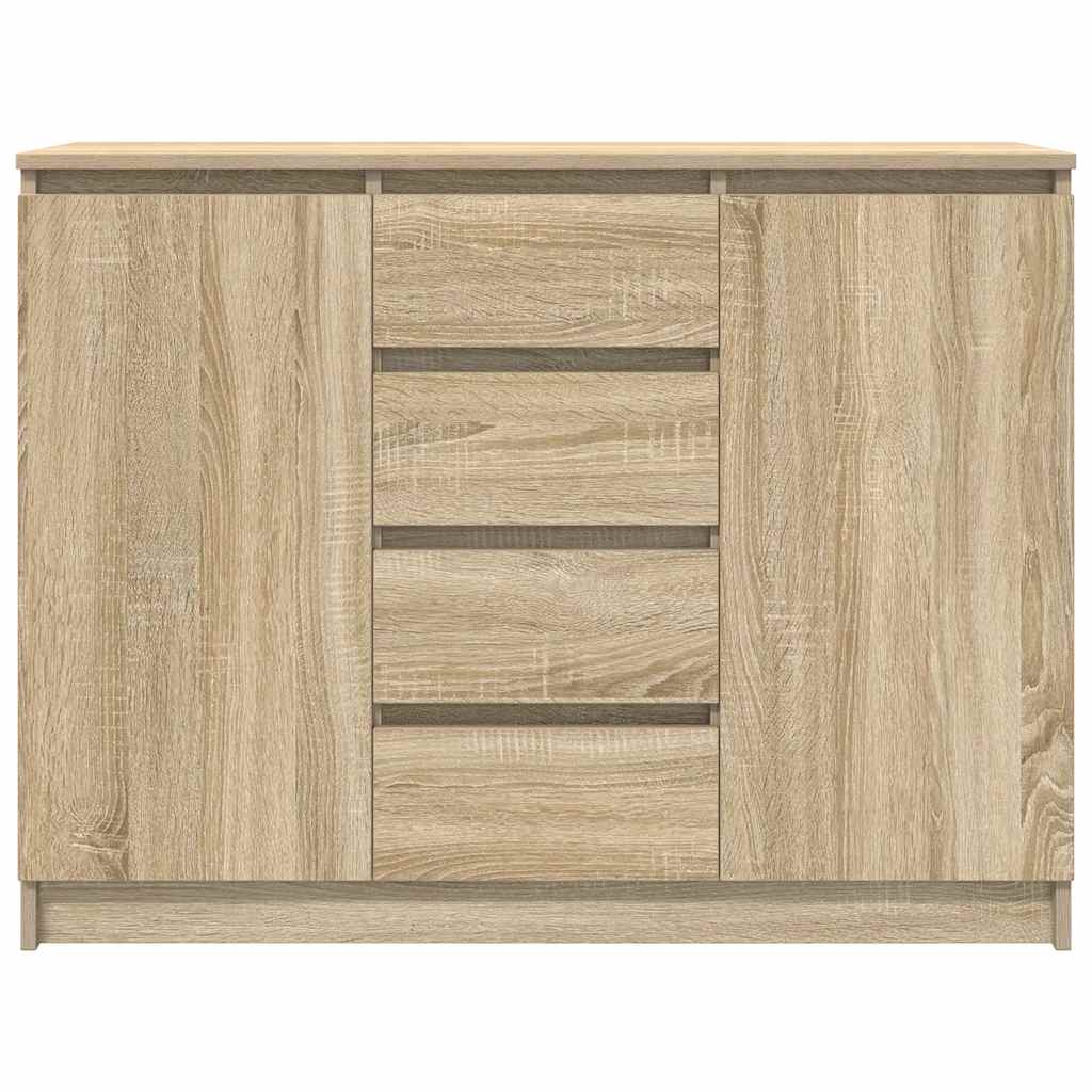 vidaXL Bufetă cu sertare Stejar Sonoma 100,5x35x76 cm Lemn prelucrat
