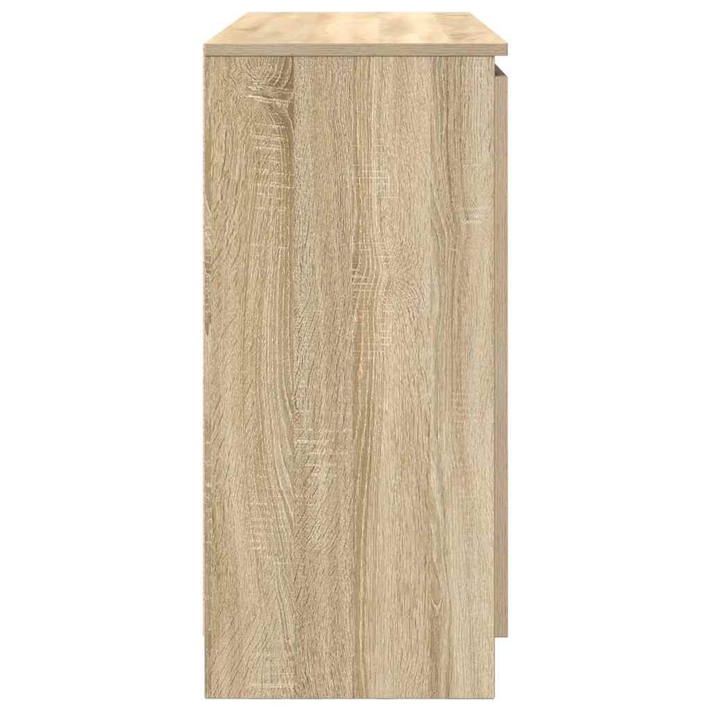 vidaXL Bufetă cu sertare Stejar Sonoma 100,5x35x76 cm Lemn prelucrat