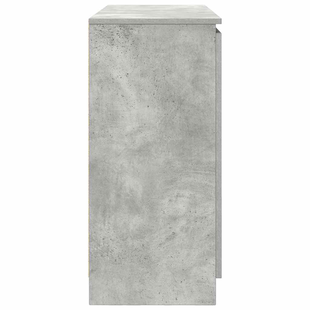 vidaXL Bufetă cu sertare Gri beton 100,5x35x76 cm Lemn prelucrat
