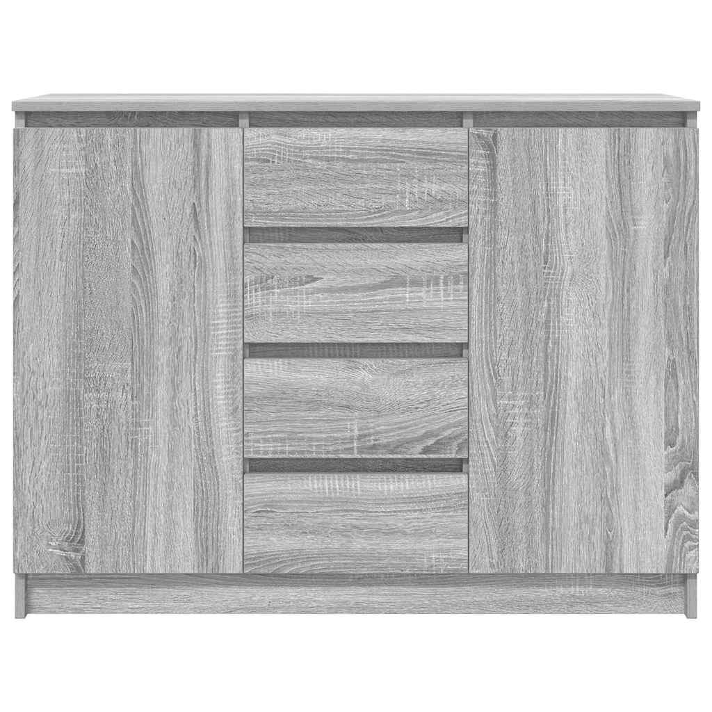 vidaXL Bufetă cu sertare Gri Sonoma 100,5x35x76 cm Lemn prelucrat vidaXL Bufetă cu sertare Gri Sonoma 100,5x35x76 cm Lemn prelucrat