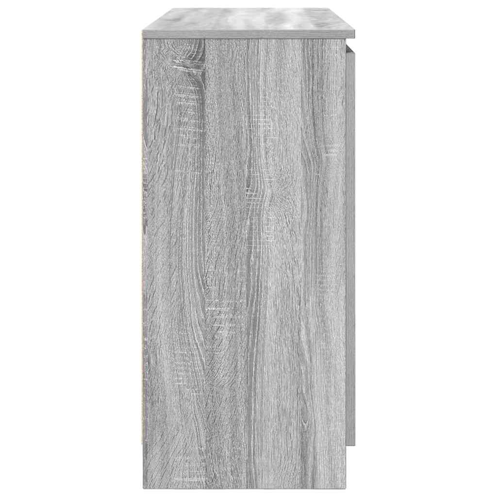 vidaXL Bufetă cu sertare Gri Sonoma 100,5x35x76 cm Lemn prelucrat vidaXL Bufetă cu sertare Gri Sonoma 100,5x35x76 cm Lemn prelucrat