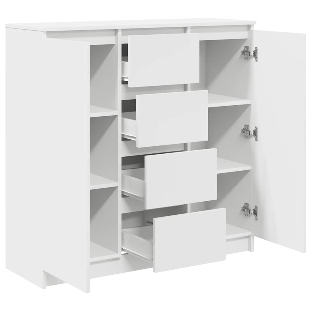 vidaXL Bufetă cu sertare Alb 100,5x35x98,5 cm Lemn prelucrat