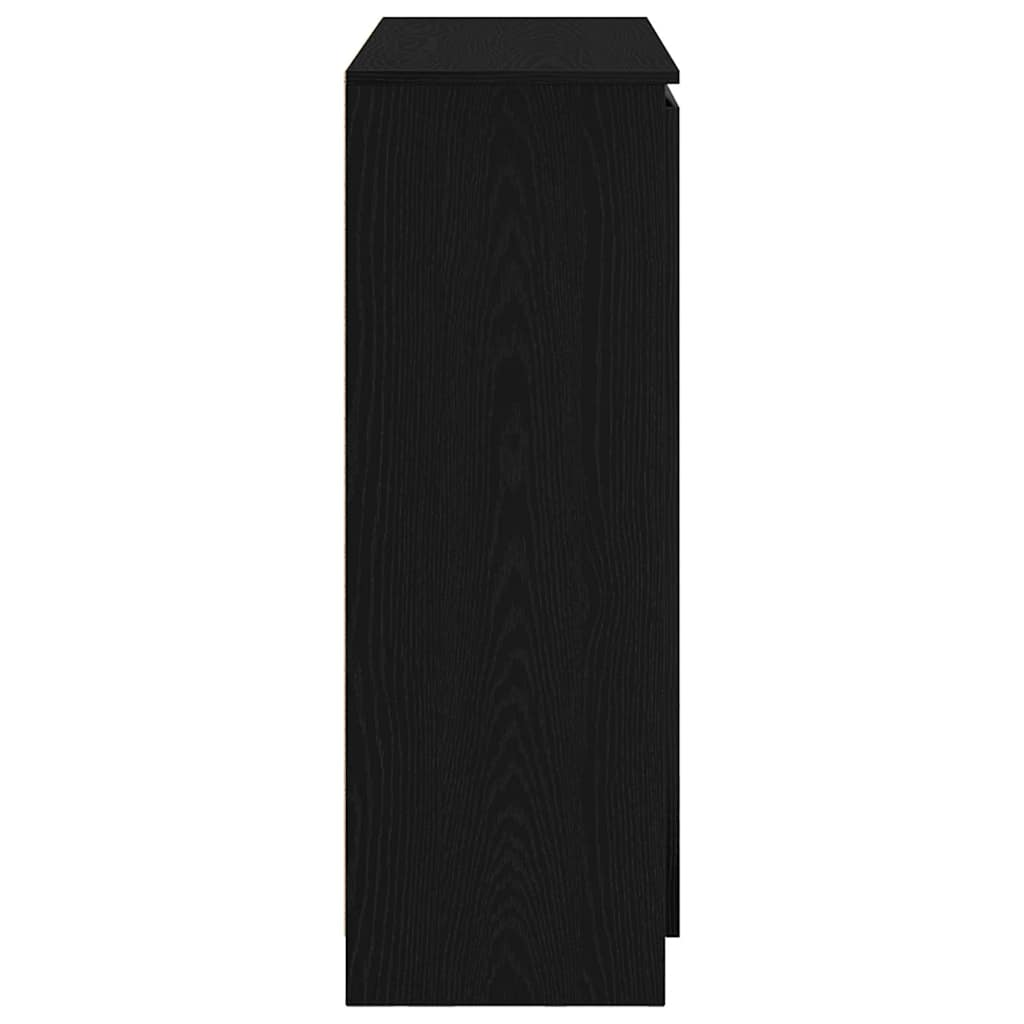vidaXL Bufetă cu sertare Stejar negru 100,5x35x98,5 cm Lemn prelucrat