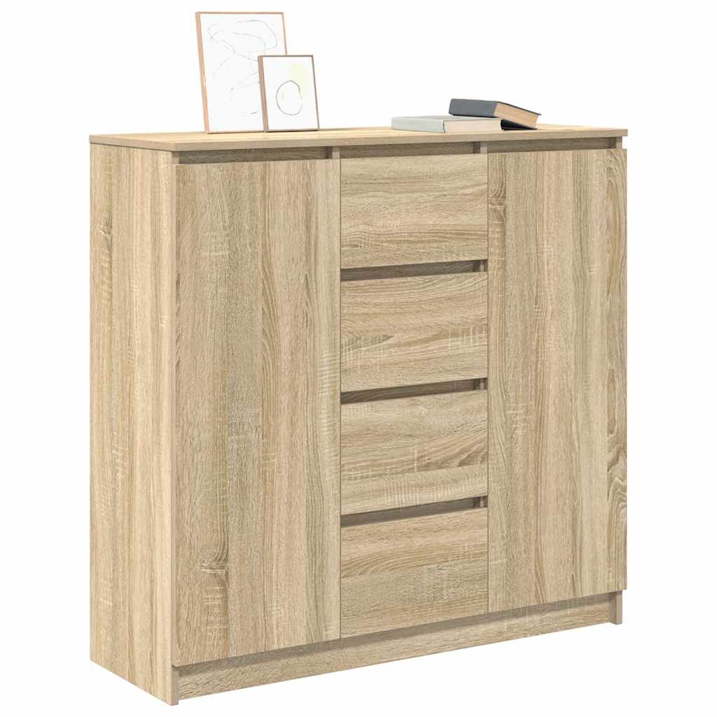 vidaXL Bufetă cu sertare Stejar Sonoma 100,5x35x98,5 cm Lemn prelucrat
