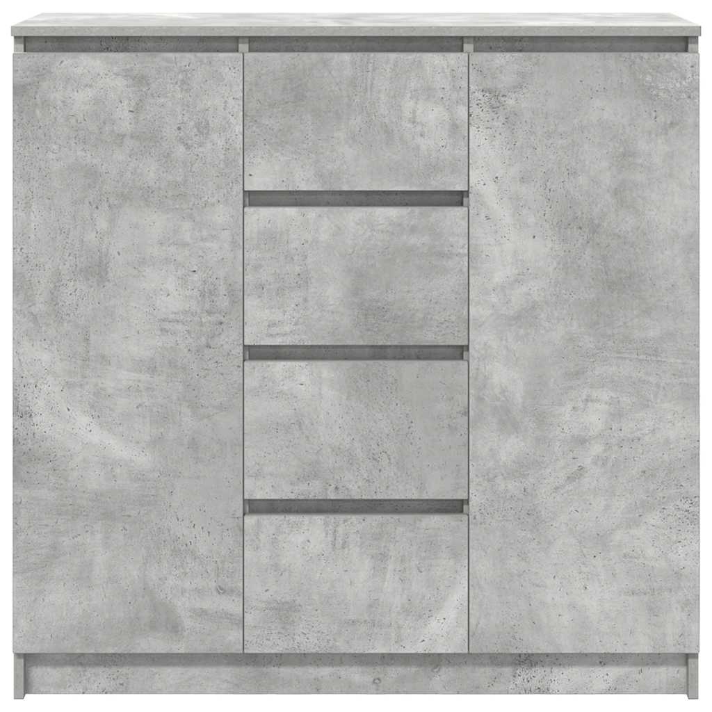 vidaXL Bufetă cu sertare Gri beton 100,5x35x98,5 cm Lemn prelucrat
