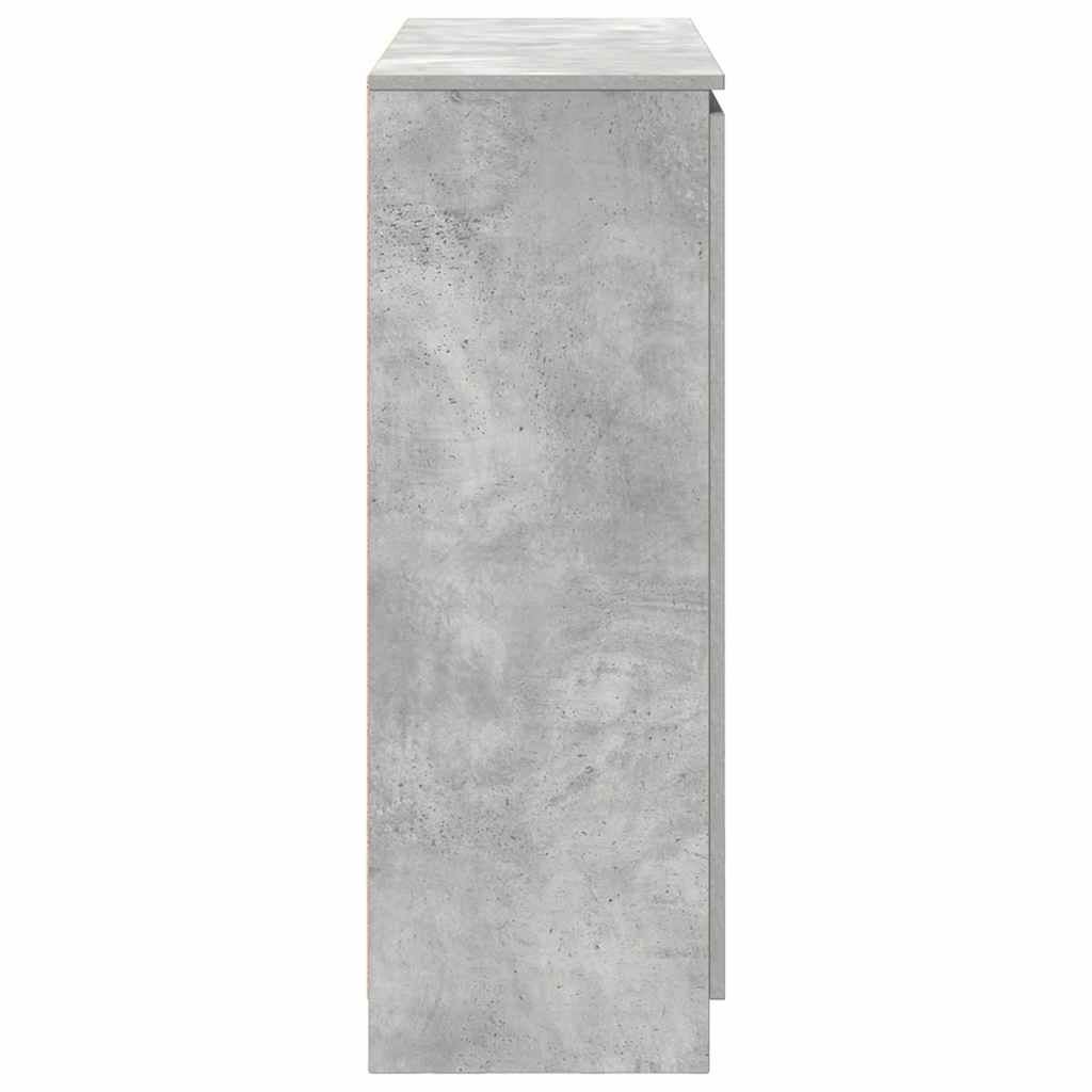 vidaXL Bufetă cu sertare Gri beton 100,5x35x98,5 cm Lemn prelucrat