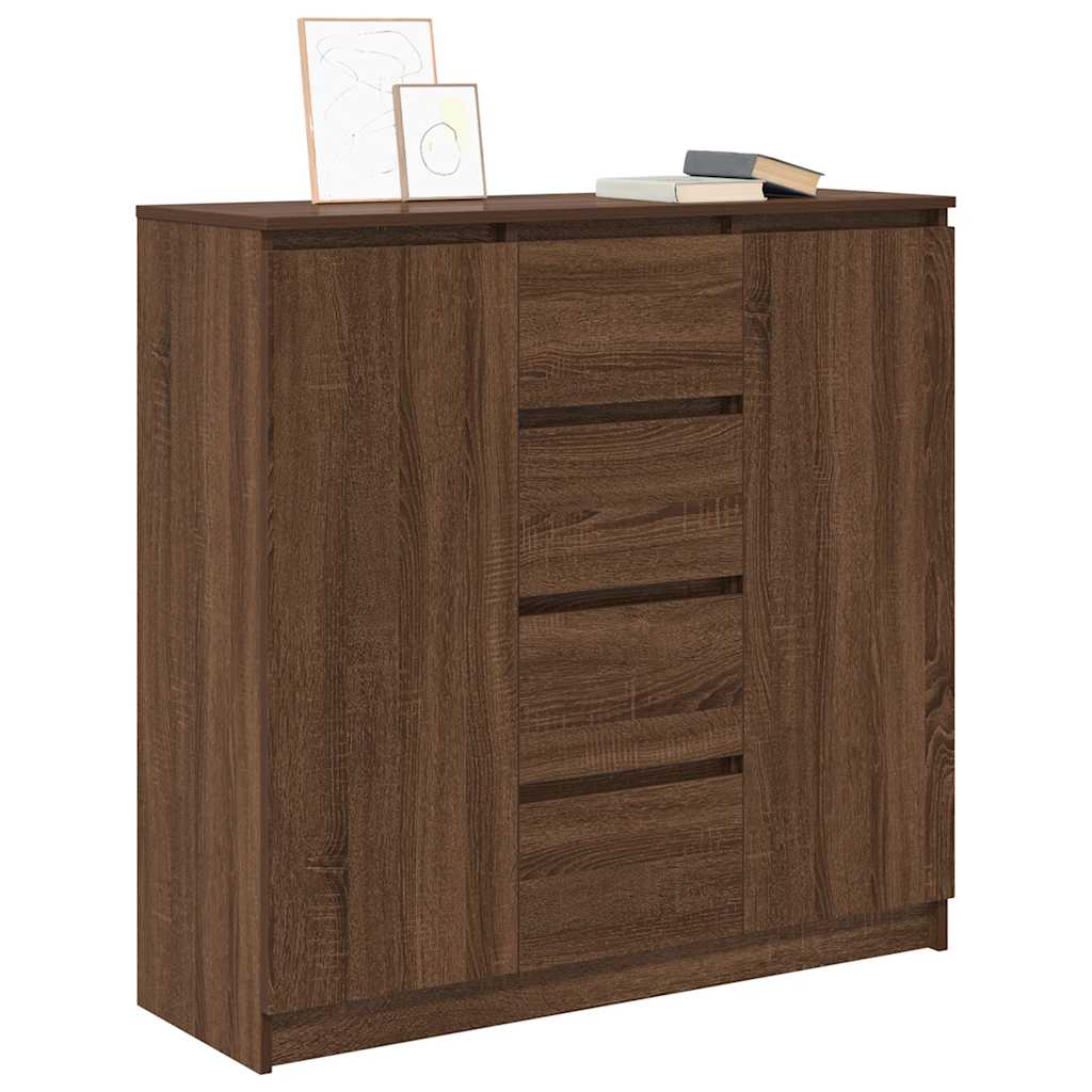 vidaXL Bufetă cu sertare Stejar maro 100,5x35x98,5 cm Lemn prelucrat